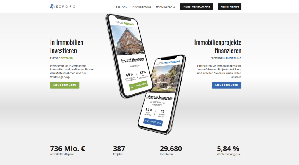 Crowdfunding-Plattformen-Exporo