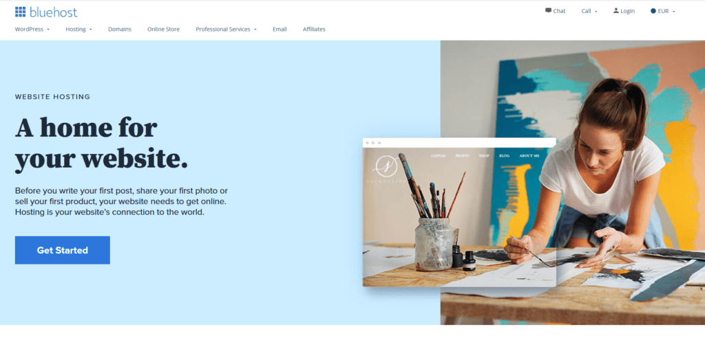 Webhosting-Vergleich-Bluehost