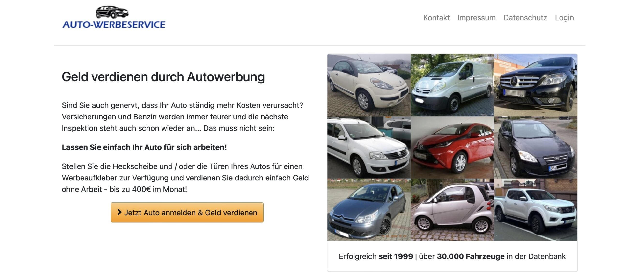 auto-werbeservile